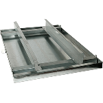 Drain Pan 26X52X2 w/Rail 24Ga