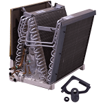 Flex Coil w/ Drainpan, 2R/20/14.5, Alum,Hz